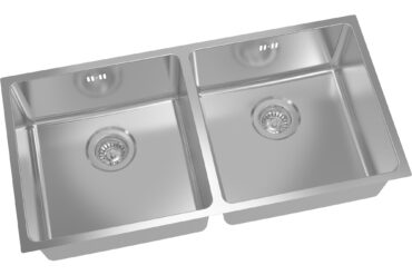 Käsintehty Kaksiosainen Pesuallas 865x430x200mm Ruostumaton Teräs R20 Päältäkiinnitettävä / Alakiinnitettävä | Adexa 204040D