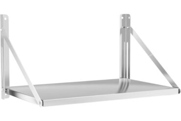 Laudan tyylinen taitettava seinähylly ruostumattomasta teräksestä 1000x300mm | Adexa 330903