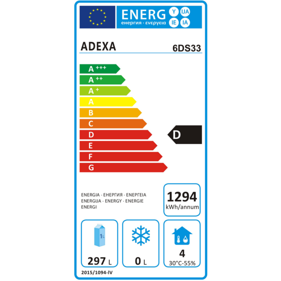 Jäädytetty Esivalmistelutiski 6 laatikkoa | Adexa 6DS33 - Image 2