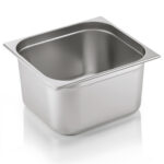 Ruostumattomasta teräksestä valmistettu Gastronorm-astia GN2/3 Syvyys 200mm | Adexa 8238