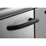 Ammattikäyttöinen ruostumattomasta teräksestä valmistettu kaasuliesi-uuni, jossa on 6 poltinta | Adexa HGR776 - Image 4