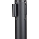 Musta estejalusta punaisella sisäänvedettävällä hihnalla 2m | Adexa BBP01AR - Image 2