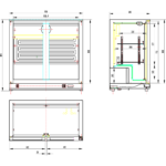 Baarijääkaappi 2 liukuovella 220 litraa musta | Adexa BC02PS - Image 3