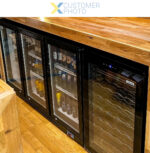 Baarijääkaappi 3 saranoitua ovea 312 litraa Musta | Adexa BC03PP - Image 6