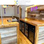 Baarijääkaappi 3 saranoitua ovea 312 litraa Musta | Adexa BC03PP - Image 5