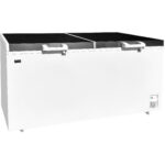 Kaupallinen arkkupakastin 607 litraa kiinteä ruostumattomasta teräksestä valmistettu kansi | Adexa BCBD607