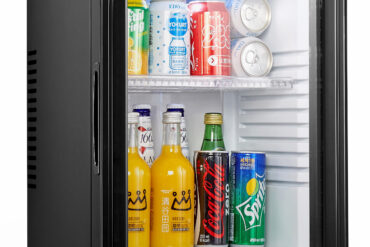 Lukittava Minijääkaappi Lasiovella Musta 36L | Adexa BCG40BGA