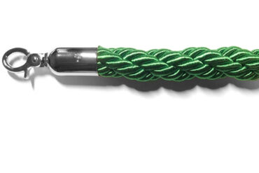 Vihreä Punottu Erottelunauha Hopeapäillä 1,5m | Adexa BR01GS