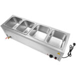 Kaupallinen Bain Marie 4xGN1/2 astiat & kannet Tyhjennysventtiili | Adexa BR11045 - Image 3