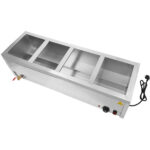 Kaupallinen Bain Marie 4xGN1/2 astiat & kannet Tyhjennysventtiili | Adexa BR11045 - Image 4