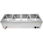 Kaupallinen Bain Marie 4xGN1/2 astiat & kannet Tyhjennysventtiili | Adexa BR11045 - Image 6