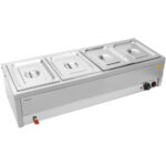 Kaupallinen Bain Marie 4xGN1/2 astiat & kannet Tyhjennysventtiili | Adexa BR11045 - Image 7