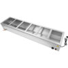 Kaupallinen Bain Marie 6xGN1/2 astioita ja kansia, viemärihana | Adexa BR17045 - Image 4