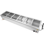 Ammattimainen bain-marie 6xGN1/2 astioilla & kansilla, tyhjennysventtiili | Adexa BR17045 - Image 3