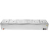 Kaupallinen Bain Marie 6xGN1/2 astioita ja kansia, viemärihana | Adexa BR17045 - Image 2