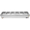 Kaupallinen Bain Marie 6xGN1/2 astioita ja kansia, viemärihana | Adexa BR17045 - Image 6