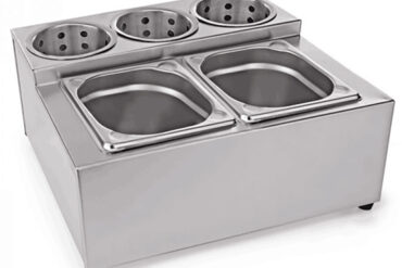 Kaupallinen Mauste- ja Aterinpidike, sisältäen astiat | Adexa CH002