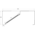 Kaupallinen Poistoilmahuppu Ruostumaton teräs 1250x1000x350mm | Adexa CH10125S - Image 8