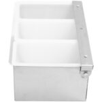 Koristeluvati / Mausteteline kannella, 3 lokeroa, ruostumatonta terästä ja muovia | Adexa CHB03 - Image 3