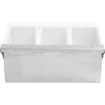 Koristeluvati / Mausteteline kannella, 3 lokeroa, ruostumatonta terästä ja muovia | Adexa CHB03 - Image 4