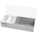 Koristelualusta / Kastikeannostelija kannella, 5 osastoa ruostumatonta terästä ja muovia | Adexa CHB05 - Image 2