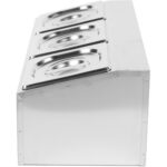 Kaupallinen maustepidike, joka sisältää 3xGN1/6-100mm astiaa ja kannet | Adexa CHD03A - Image 4