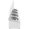 Kaupallinen mausteteline kannella, sisältää 4xGN1/6-100mm astiaa, ruostumaton teräs | Adexa CHD04AFL - Image 4