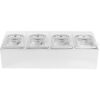 Kaupallinen Kastikepidike sisältäen 4 x GN1/6-100 mm astiat ja kääntökannet | Adexa CHD04APCFL - Image 2