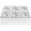 Kaupallinen Mausteteline, sisältäen 6xGN1/6-100 mm astiat & kääntökannet | Adexa CHD06BPCFL - Image 3