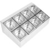 Kaupallinen mausteteline, sisältäen 8x GN1/6-100 mm astiat ja kannet | Adexa CHD08B - Image 2