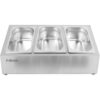 Kaupallinen mausteteline, sisältää 3xGN1/4-100mm astiat kannella ruostumaton teräs | Adexa CHE03A - Image 5