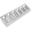 Kaupallinen maustepidike sisältäen 6xGN1/4-100mm astiat kannella, ruostumatonta terästä | Adexa CHE06A - Image 2