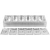 Kaupallinen maustepidike sisältäen 6xGN1/4-100mm astiat kannella, ruostumatonta terästä | Adexa CHE06A - Image 5