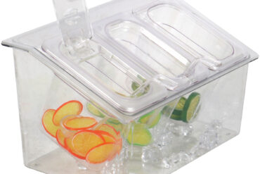 Jäähdytetty Mausteteline, sisältää 3xGN1/9-150mm astiat kannella Muovia | Adexa CHP04BD3