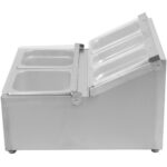 Kaupallinen Mausteteline, sisältää 2xGN1/6-100mm & 3xGN1/9-100mm astiat ja fliptop-kannet | Adexa CHRLF04B2 - Image 3