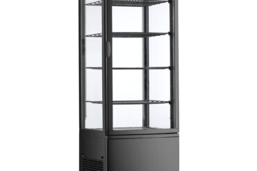 Pystykkylmäkaappi 238 litraa 4 hyllyä Musta 1 tasainen ovi | Adexa CL238B