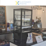 Työtasolle asetettava näyttöjääkaappi 78 litraa 3 hyllyä Musta 1 tasainen ovi | Adexa CL78B - Image 2