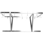 Kattokiinnitteinen kattilateline 12 koukkua Ruostumaton teräs 1000x508mm | | Adexa CMR10050 - Image 6