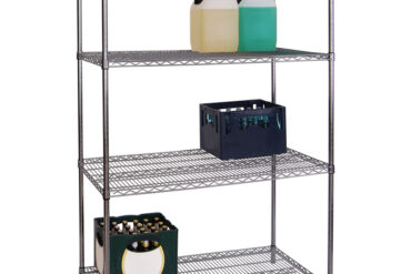 Kaupallinen hyllystö 4 tasoa 1000 kg 1200x600x1800mm Kromilanka | Adexa WH12060180A4C