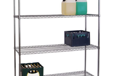 Kaupallinen hyllykkö 4 tasoa 1000 kg 1800x450x1800 mm kromilanka | Adexa WH18045180A4C