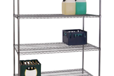 Kaupallinen hyllyjärjestelmä 4 tasoa 1000kg 1800x600x1800mm kromilanka | Adexa WH18060180A4C