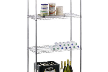 Ammattikäyttöinen hyllystö 4-tasoa 1000kg 900x450x1800mm kromilanka | Adexa WH9045180A4C