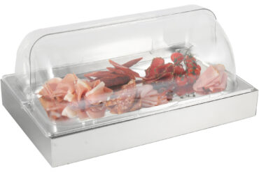 Rullakantinen Näyttöjäähdytyslevy jäärasialla GN1/1 Ruostumaton teräs | Adexa CRDIB1