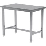 Kaupallinen Työpöytä Ruostumaton Teräs Ei Alaosaa 1200x700x900mm | Adexa CT70120