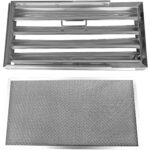 Uuttohuuva Konsujalka & Verkko suodatin kahvalla & Opastin Ohjain Ruostumaton teräs/Alumiini 500x250x40mm | Adexa DCF50254AM