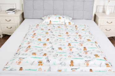 Pussilakana & Tyynyliina / Lasten vuodevaatesetti - 100x130 cm / 35x55 cm - Painatus - 205TC | Siexa DCPC1001301