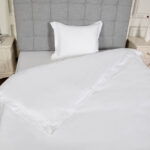 Eksklusiivinen Pussilakanasetti Pussilakana & Tyynyliina Valkoinen 100 % Bambua 220x220 cm/50x60 cm 300TC | Siexa DCPC2202201