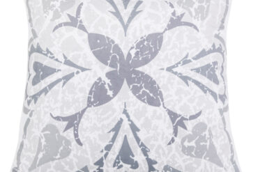 Tyynynpäällinen 50x50cm Valkoinen harmaalla kuviolla | Siexa DPC50501