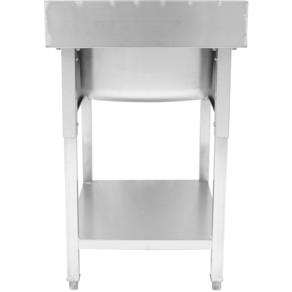 Kaupallinen pesuallas Ruostumaton teräs 800x600x900mm 1 allas roiskesuoja | Adexa YLS86BM1 - Image 4