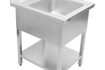 Kaupallinen Pesuallas Ruostumaton teräs 800x700x900mm 1 kulho Roiskesuoja | Adexa YLS87BM1